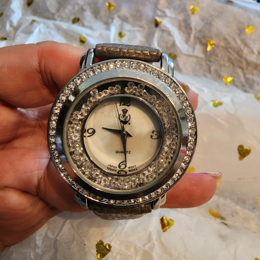 Premier Designs Silver Watch, needs battery